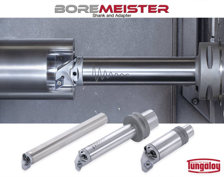 Tungaloy Expands Its BoreMeister Shank Offerings with Solid Steel Shanks and TungCap Adapters